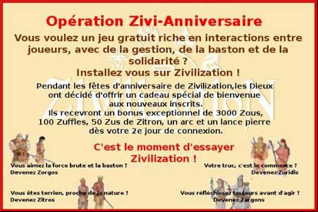 Zivilization v3 fête ses 2 ans