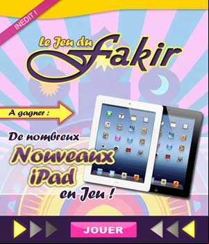 Jeu du fakir sur prizee